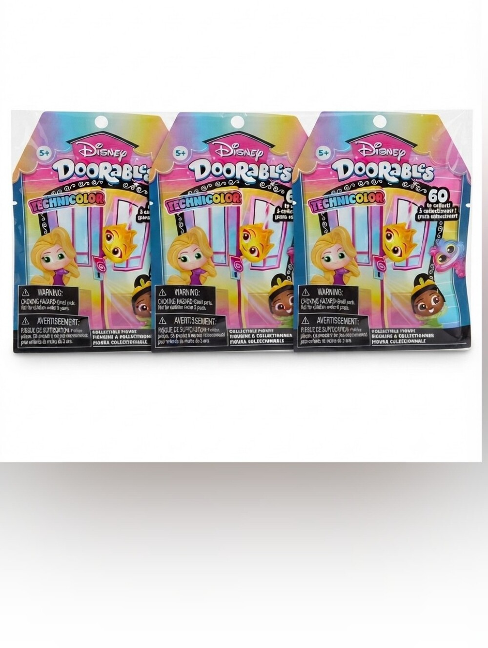 3-Disney Doorables Surprise Technicolor Single Bag Takeover Collectible Figure